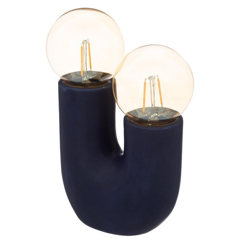 3S. x Home - Lampe "Olme" en métal bleu - Décoration lumineuse