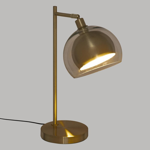Lampe "Rivi", verre et métal, doré, H48 cm Doré 3S. x Home Meuble & Déco