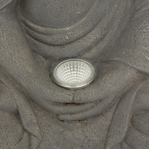 Lampe solaire "Bouddha" H43 gris ardoise 3S. x Home
