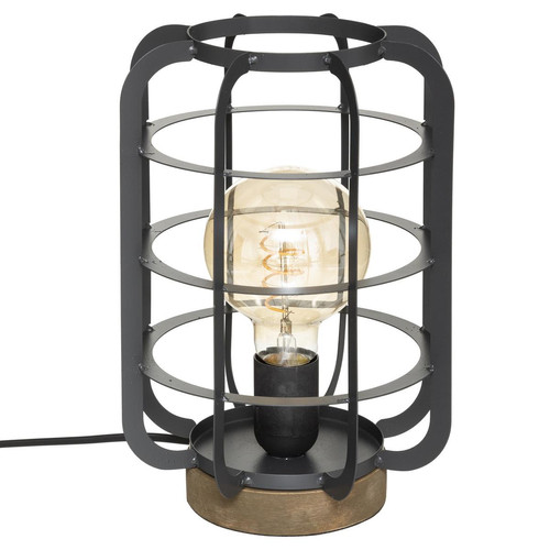 3S. x Home - Lampe  Berry Gris H 28 - Lampe Design à poser
