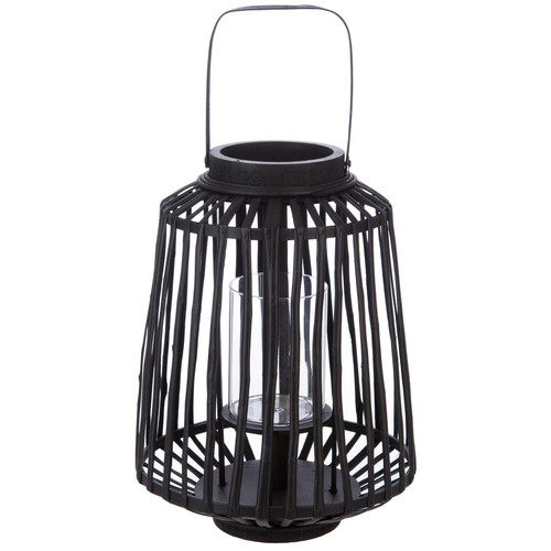 3S. x Home - Lanterne en rotin noire H35 - Lampes et luminaires Design