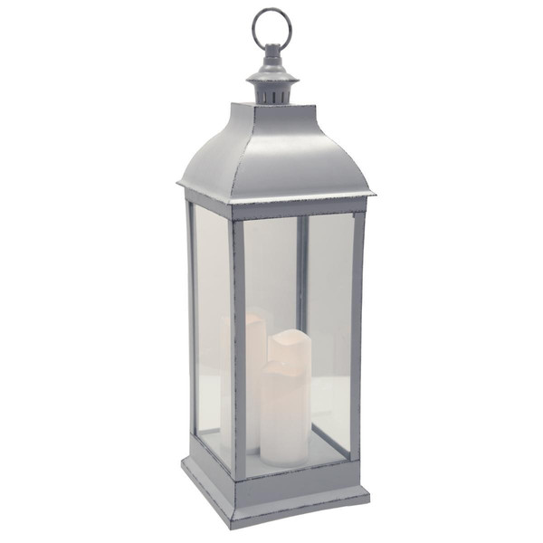 Lanterne LED antique grise H71 Gris 3S. x Home Meuble & Déco