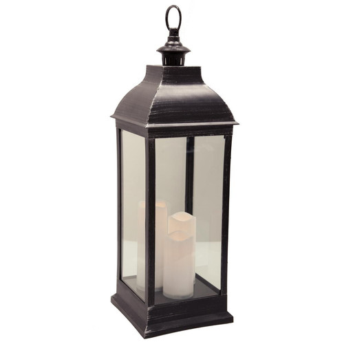 3S. x Home - Lanterne LED antique noire H71 - Collection Vintage Meubles et Déco
