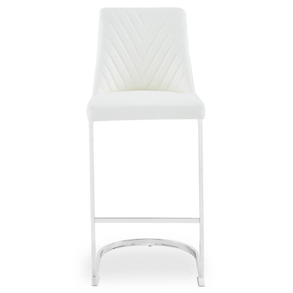 Lot de 2 chaises de bar design Mistigri Simili Blanc 3S. x Home