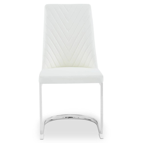 Lot de 2 chaises design Mistigri Simili Blanc 3S. x Home