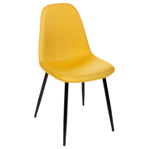 3S. x Home - Lot de 2 chaises scandi jaunes - Chaise Design