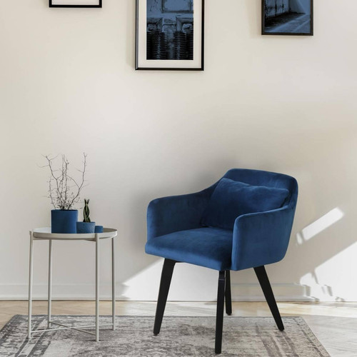 Lot de 20 chaises / fauteuils Gybson Velours Bleu Bleu 3S. x Home Meuble & Déco
