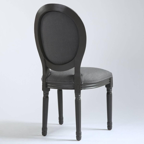 Lot de 20 chaises de style médaillon Louis XVI Gris Tissu Gris Chaise