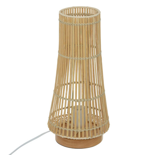 Lampe à poser en Bambou Mahe Naturel H38 3S. x Home