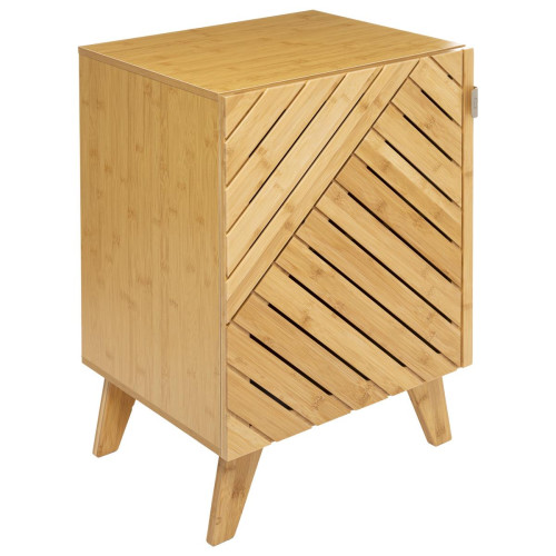 3S. x Home - Meuble Porte Bambou BATHNM - Table De Chevet Design