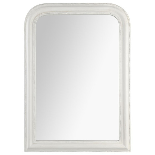 3S. x Home - Miroir arrondi blanc Adele 74X104 - Tableau Et Toile Design