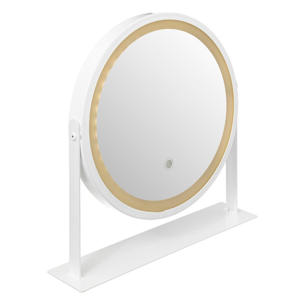 Miroir led Pivot rond blanc  Miroirs