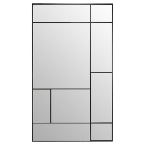 3S. x Home - Miroir "Macha", métal, noir, 97x167 cm - La Déco Design