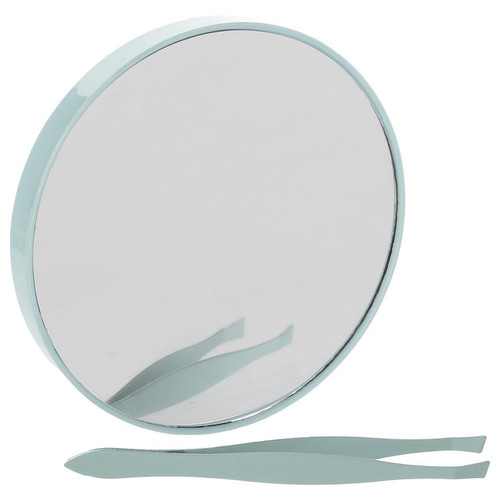Miroir rond à ventouses pince bleu 3S. x Home
