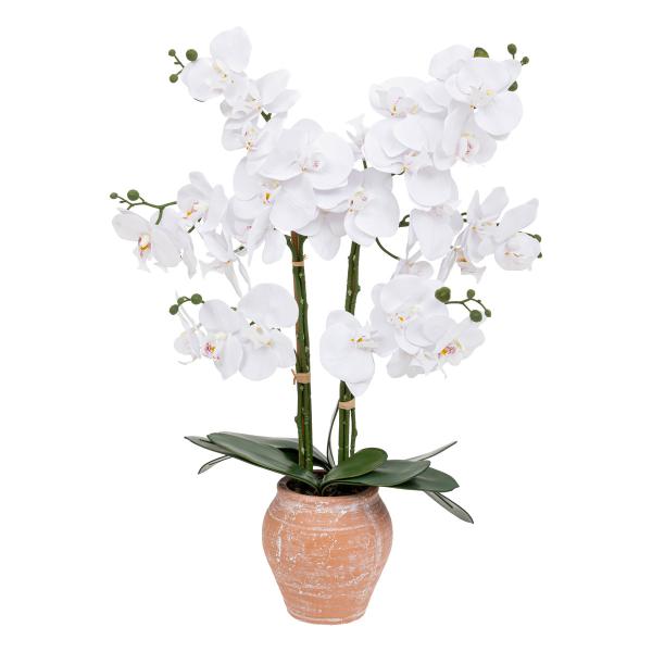 Orchidée artificielle avec pot en céramique "Dena" rose terracotta Rose 3S. x Home Meuble & Déco
