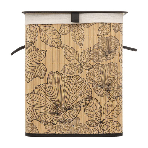 Panier à linge Blackflora en bambou Accessoires de salle de bain