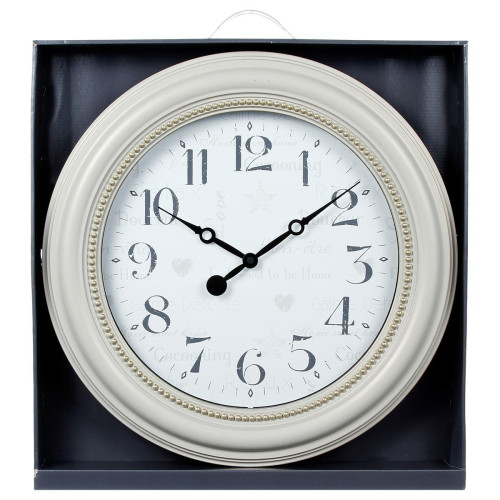 3S. x Home - Pendule en plastique à moulures D51 - Horloges Design