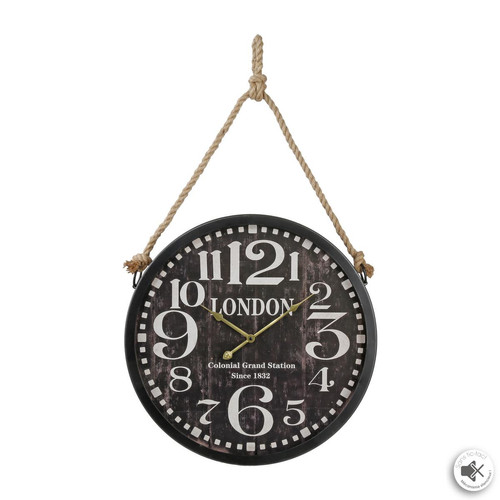 3S. x Home - Pendule métal à corde D52 - Horloges Design
