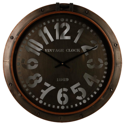 3S. x Home - Pendule Métal Hublot D73.5 - Horloges Design