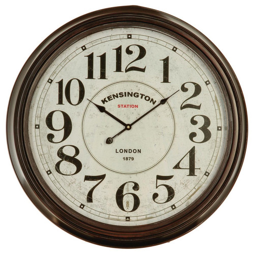 3S. x Home - Pendule noire en métal D62 - Horloges Design