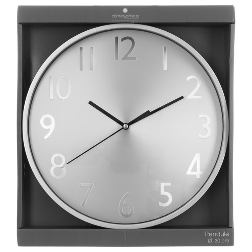 3S. x Home - Pendule plastique fond métal D30 cm - Horloges Design