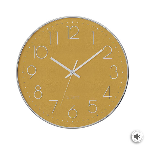 3S. x Home - Pendule Silence Plastique Argent - Horloges Design