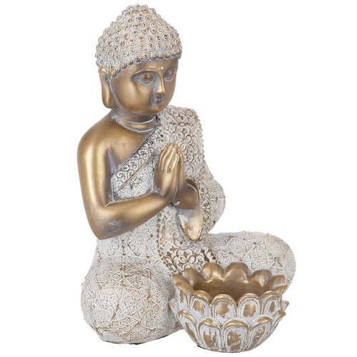 3S. x Home - Photophore bouddha doré - Statue Et Figurine Design