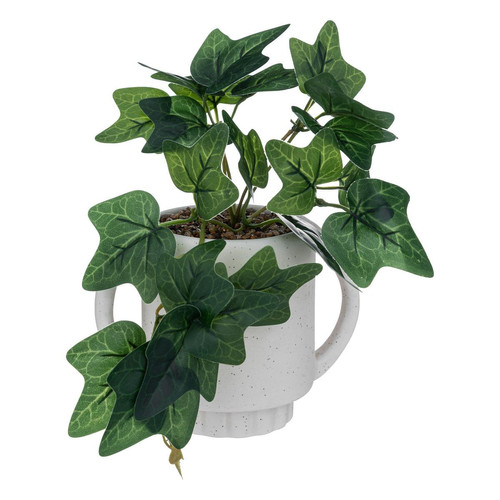 3S. x Home - Plante artificielle avec pot en céramique  - Plante artificielle