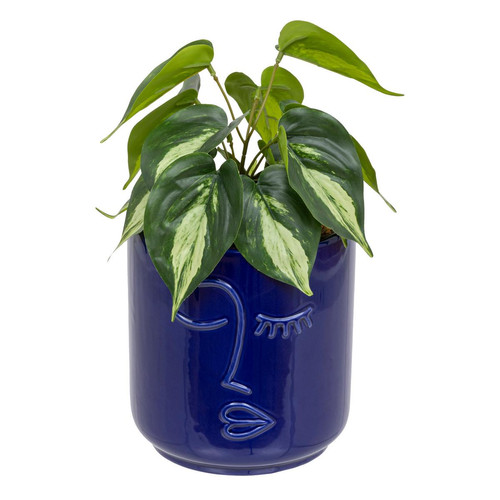 Plante artificielle "Soleya" H30cm bleu marine Bleu 3S. x Home Meuble & Déco
