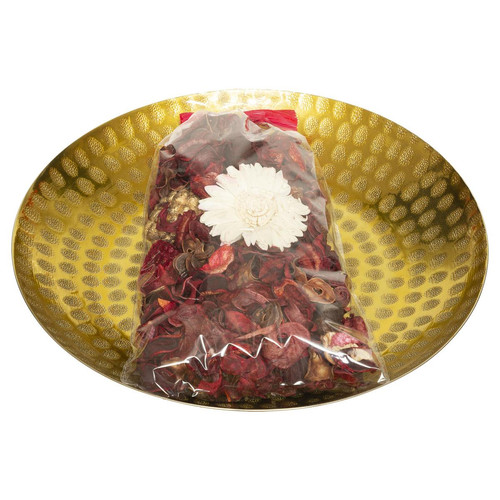 3S. x Home - Pot pourri "Plantes séchées" 140 g fruits rouge en métal - Bougies et parfums d'intérieur