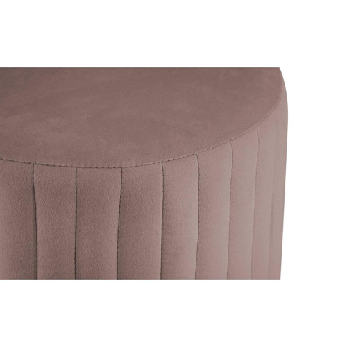 Pouf rond Nutley Velours Rose 3S. x Home