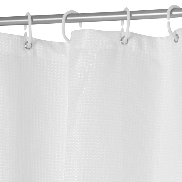 Rideau de douche 180x200 cm "Modern Color" blanc Accessoires de salle de bain