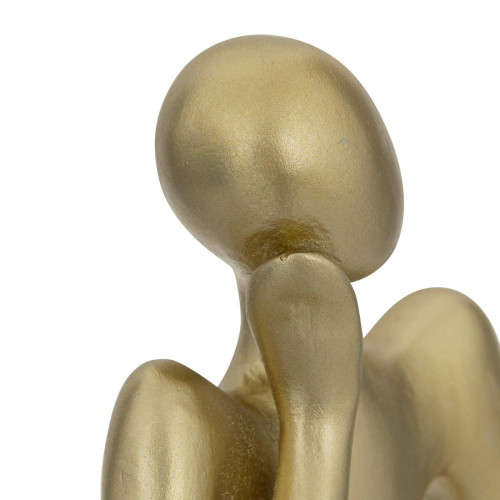 3S. x Home - Set de 3 statuettes femme H17cm en résine doré - Objets Déco Design