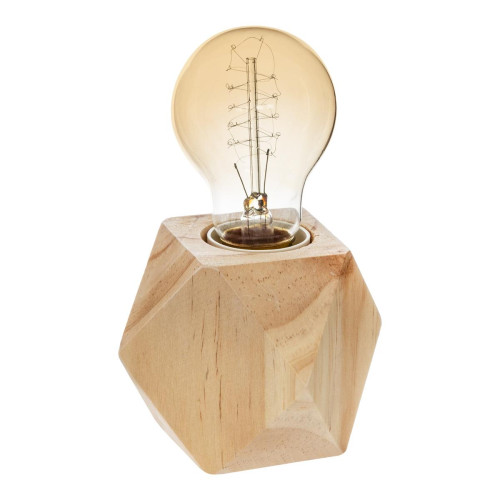 3S. x Home - Socle Origami Bois H. 8 cm - Lampe Design à poser
