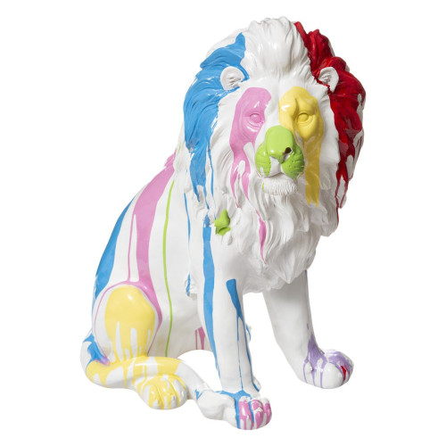 Statuette "Lion", blanc, 46x60 cm 3S. x Home Meuble & Déco