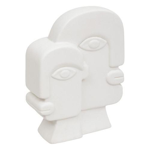 3S. x Home - Statue visage "Soleya" blanc - Objets Déco Design