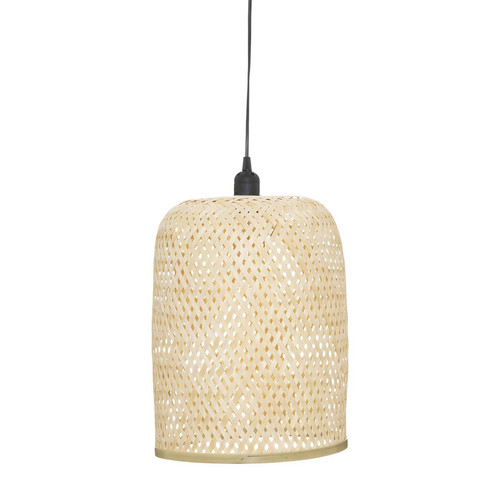 3S. x Home - Suspension "Ali" naturel D28 beige en bambou - Lampes et luminaires Design
