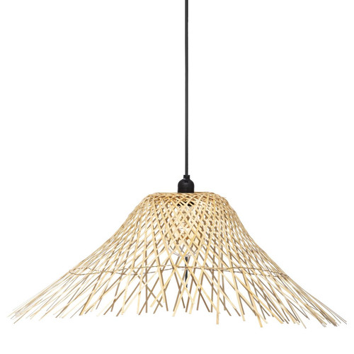 3S. x Home - Suspension Bambou Moxa Naturel D 76 - Lampes et luminaires Design