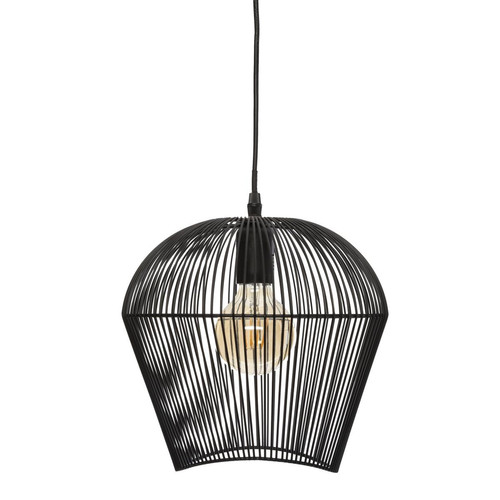 3S. x Home - Suspension en Fil Métallique noir "Jena" - Lampes et luminaires Design