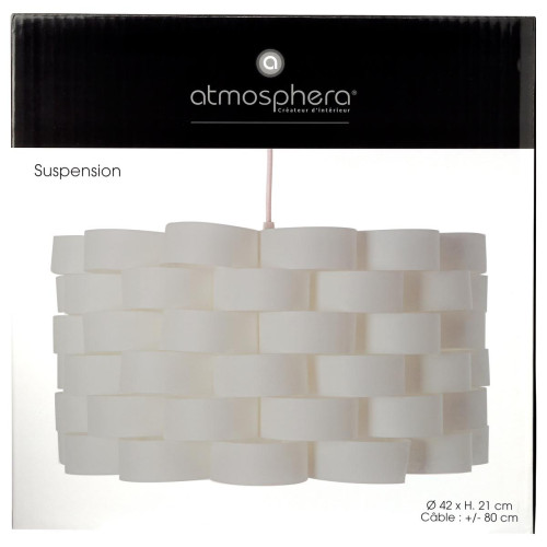3S. x Home - Suspension  en papier blanc "Moki" - Décoration lumineuse