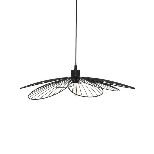 3S. x Home - Suspension Fleur noir en métal D57cm - Lampes et luminaires Design