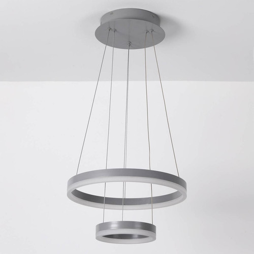 3S. x Home - Suspension LED Polux Métal Gris - Lampes et luminaires Design
