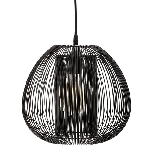 3S. x Home - Suspension Métal Fil Noir H. 25 cm - Lampes et luminaires Design