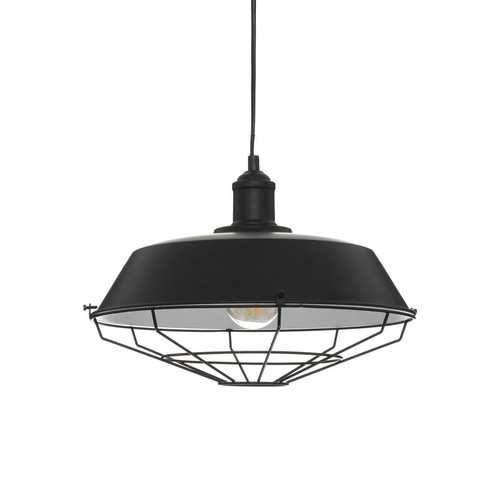 3S. x Home - Suspension Nathan noir D35 en métal - Lampes et luminaires Design