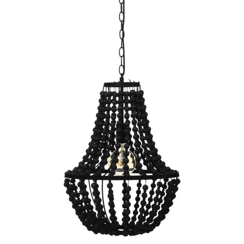 3S. x Home - Suspension Perles Goya Noir H 53 - Lampes et luminaires Design