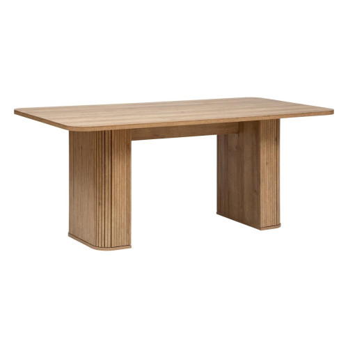 3S. x Home - Table à manger en placage effet bois  - Table Salle A Manger Design