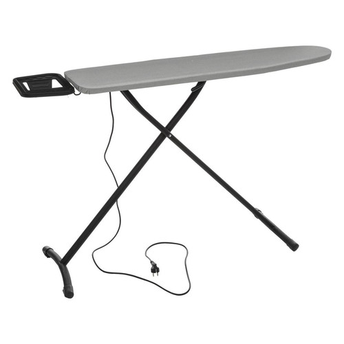 3S. x Home - Table à repasser "Onyx" 119x35cm gris - Etagères