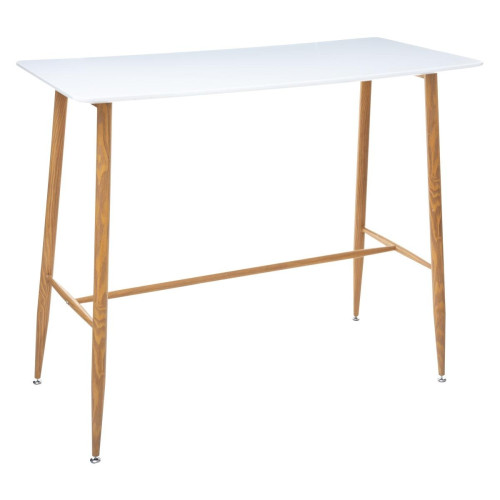 3S. x Home - Table Bar Diner 120 X 60 Cm Roka - Table basse blanche design