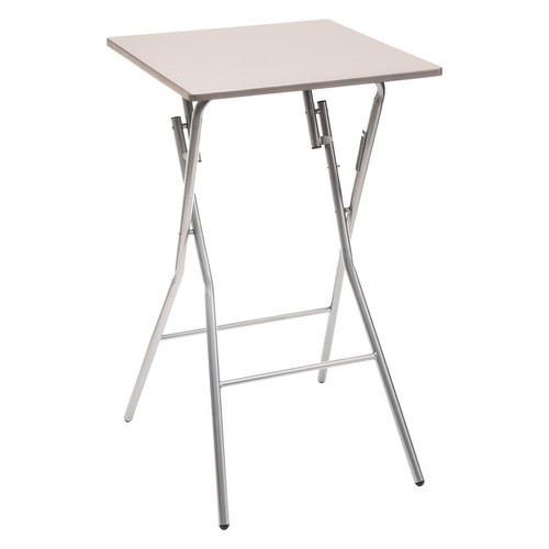 3S. x Home - Table Bar Pliante 60 x 60 cm Taupe - Table