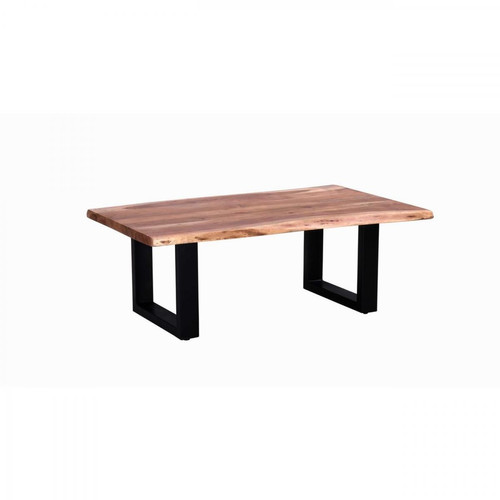 3S. x Home - Table Basse CLOSE Pieds carré Métal Noir  - Table basse